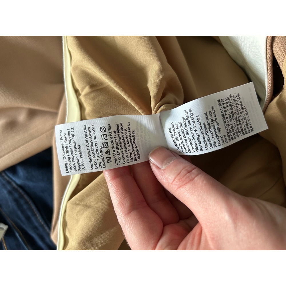 NWT J.Crew Trousers Camel Tan 14 Nova Fides Italian Wool Blend Pockets - Picture 8 of 10